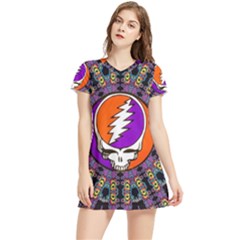 Gratefuldead Grateful Dead Pattern Women s Sports Skirt by Cowasu