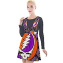 Gratefuldead Grateful Dead Pattern Plunge Pinafore Velour Dress View1