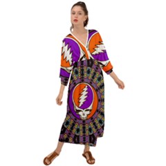 Gratefuldead Grateful Dead Pattern Grecian Style  Maxi Dress by Cowasu