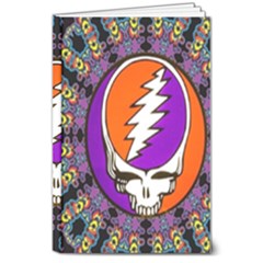 Gratefuldead Grateful Dead Pattern 8  X 10  Hardcover Notebook by Cowasu