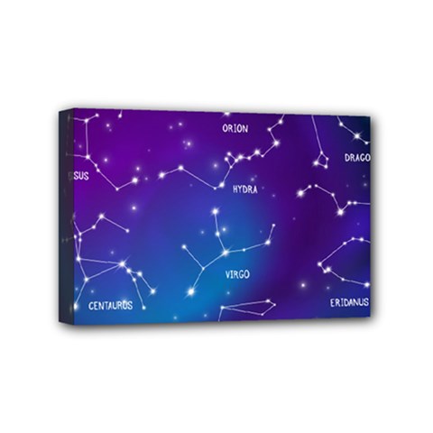 Realistic Night Sky With Constellations Mini Canvas 6  X 4  (stretched) by Cowasu