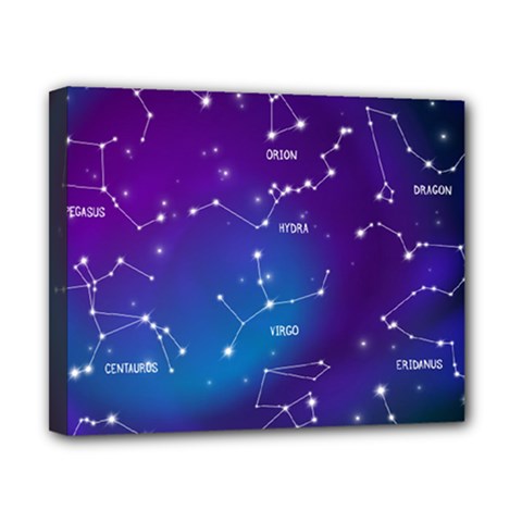 Realistic Night Sky With Constellations Canvas 10  X 8  (stretched) by Cowasu