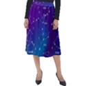 Realistic Night Sky With Constellations Classic Velour Midi Skirt  View1