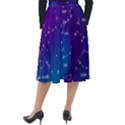 Realistic Night Sky With Constellations Classic Velour Midi Skirt  View2