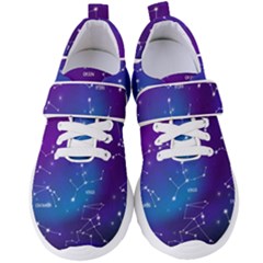 Realistic Night Sky With Constellations Women s Velcro Strap Shoes