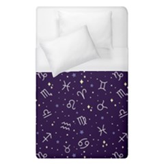 Vector Seamless Dark Zodiac Sign Star Symbol Pattern Duvet Cover (single Size)