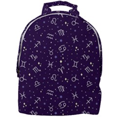 Vector Seamless Dark Zodiac Sign Star Symbol Pattern Mini Full Print Backpack