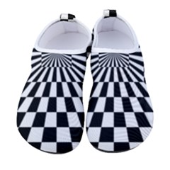 Optical-illusion-chessboard-tunnel Women s Sock-style Water Shoes