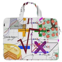 Mathematics Formula Physics School Macbook Pro 13  Double Pocket Laptop Bag by Bedest