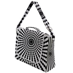 Starburst-sunburst-hypnotic Box Up Messenger Bag by Bedest
