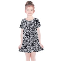 Flame Fire Pattern Digital Art Kids  Simple Cotton Dress by Bedest