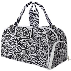 Flame Fire Pattern Digital Art Burner Gym Duffel Bag by Bedest