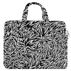 Flame Fire Pattern Digital Art Macbook Pro 16  Double Pocket Laptop Bag  by Bedest