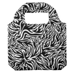 Flame Fire Pattern Digital Art Premium Foldable Grocery Recycle Bag by Bedest