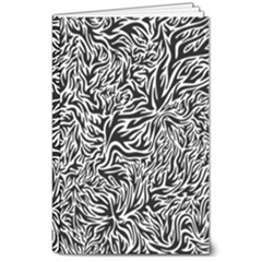 Flame Fire Pattern Digital Art 8  X 10  Softcover Notebook