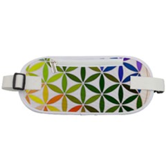 Mandala Rainbow Colorful Rounded Waist Pouch by Bedest