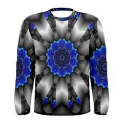 Kaleidoscope-abstract-round Men s Long Sleeve T-shirt by Bedest