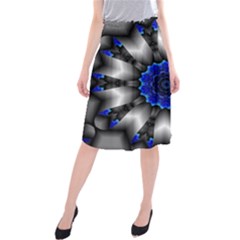 Kaleidoscope-abstract-round Midi Beach Skirt by Bedest