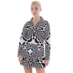 Tile-repeating-pattern-texture Women s Long Sleeve Casual Dress