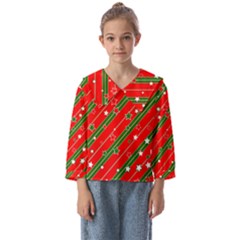 Christmas-paper-star-texture     - Kids  Sailor Shirt by Bedest