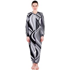 Waves-black-and-white-modern Onepiece Jumpsuit (ladies) by Bedest