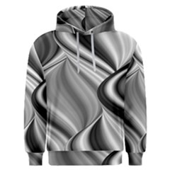 Waves-black-and-white-modern Men s Overhead Hoodie by Bedest