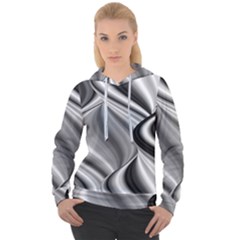 Waves-black-and-white-modern Women s Overhead Hoodie by Bedest