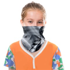 Waves-black-and-white-modern Face Covering Bandana (kids) by Bedest