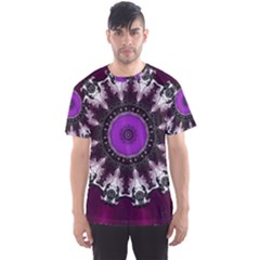 Kaleidoscope-round-circle-geometry Men s Sport Mesh T-shirt