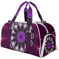 Kaleidoscope-round-circle-geometry Burner Gym Duffel Bag by Bedest