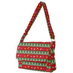 Christmas-papers-red-and-green Full Print Messenger Bag (s)