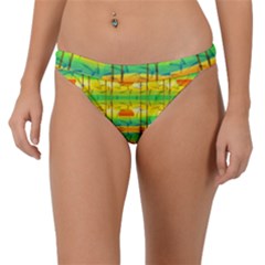 Birds-beach-sun-abstract-pattern Band Bikini Bottoms by Bedest