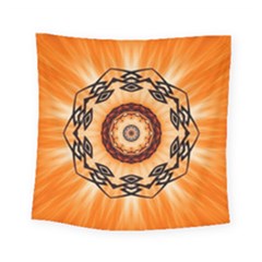 Abstract-kaleidoscope-colorful Square Tapestry (small) by Bedest