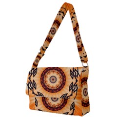 Abstract-kaleidoscope-colorful Full Print Messenger Bag (s)