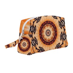 Abstract-kaleidoscope-colorful Wristlet Pouch Bag (medium)