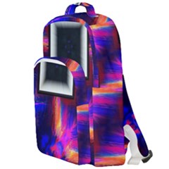 Box-abstract-frame-square Double Compartment Backpack