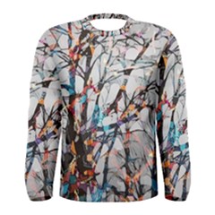 Forest-abstract-artwork-colorful Men s Long Sleeve T-shirt by Bedest
