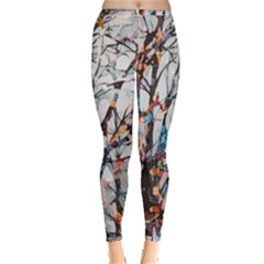 Forest-abstract-artwork-colorful Inside Out Leggings