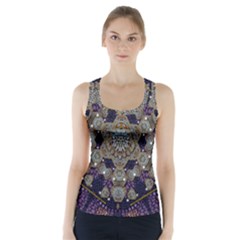 Flowers Of Diamonds In Harmony And Structures Of Love Racer Back Sports Top by pepitasart