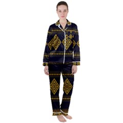 Abstract-batik Klasikjpg Women s Long Sleeve Satin Pajamas Set	