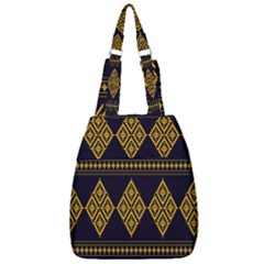 Abstract-batik Klasikjpg Center Zip Backpack