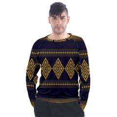 Abstract-batik Klasikjpg Men s Long Sleeve Raglan T-Shirt