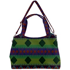 Background-batik 01 Double Compartment Shoulder Bag by nateshop