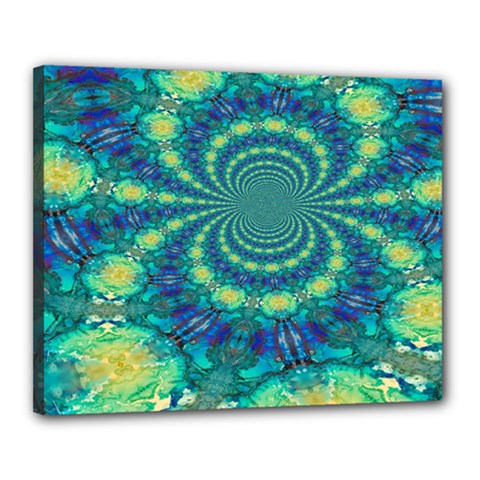 Fractal Canvas 20  X 16  (stretched) by nateshop