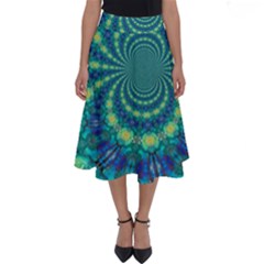 Fractal Perfect Length Midi Skirt