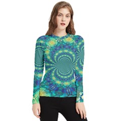 Fractal Women s Long Sleeve Rash Guard by nateshop