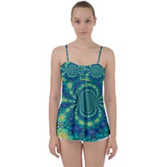 Fractal Babydoll Tankini Top