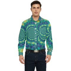 Fractal Men s Long Sleeve Pocket Shirt  by nateshop