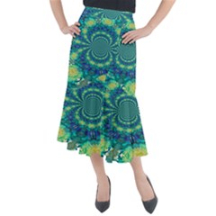 Fractal Midi Mermaid Skirt by nateshop