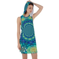 Fractal Racer Back Hoodie Dress by nateshop